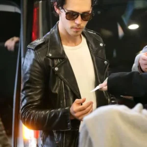 Austin Butler The Bike riders Black Moto Jacket