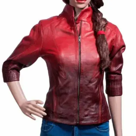 Scarlet Witch Red Leather Jacket