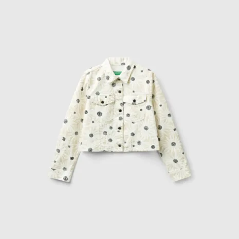 Women's Cropped Floral Jacket