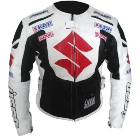 Suzuki Motorcycle Leather Racing Jacket