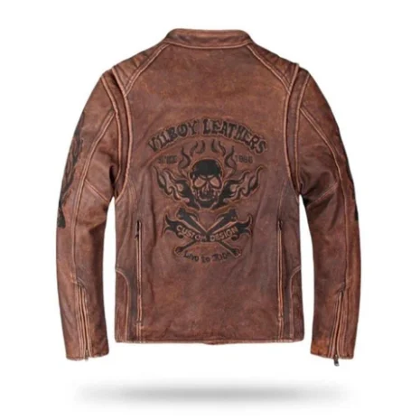 Vintage Motorcycle Leather Jacket