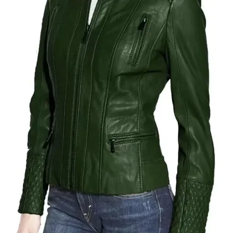 Womens-Dark-Green-Quilted-Biker-Jacket-1.jpg