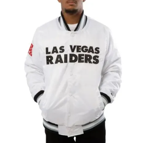 A Stars Las Vegas Raiders Satin Jacket