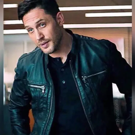 Tom Hardy Venom Black Leather Jacket